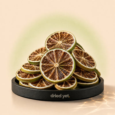 Dried Yet. lime slices for zero-proof cocktail garnish ideas