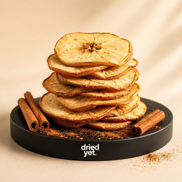 Dried Yet. cinnamon apple slices