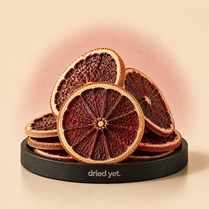 Dried Yet. blood orange slices